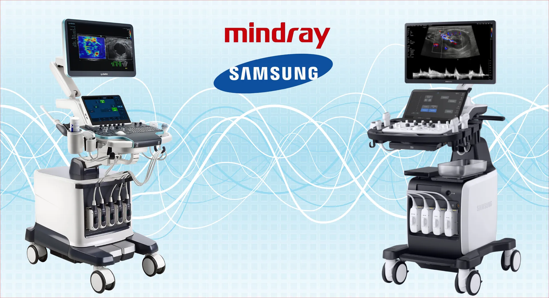 Ecógrafos Mindray y Samsung